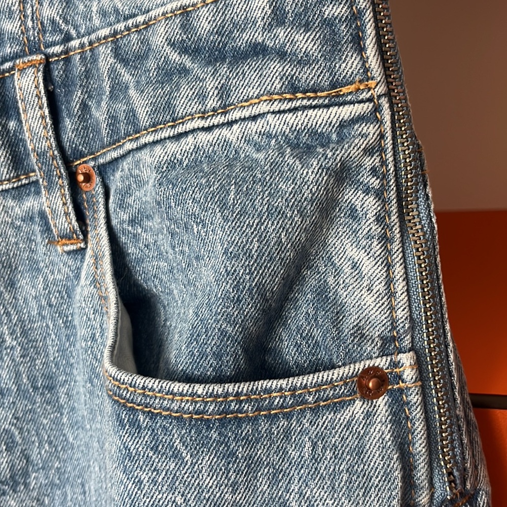 Abercrombie & Fitch Strapless Denim Jumpsuit Sz-M - Picture 13 of 16